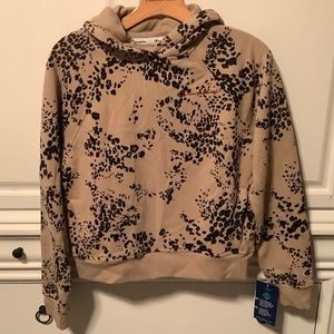 NWT Champion Small ladies leopard camo hoodie with pockets